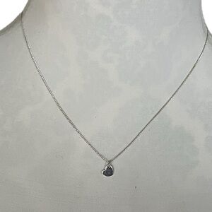 Dainty Silver Heart Pendant Necklace